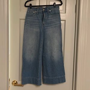 Madewell Wide Leg Crop Jeans